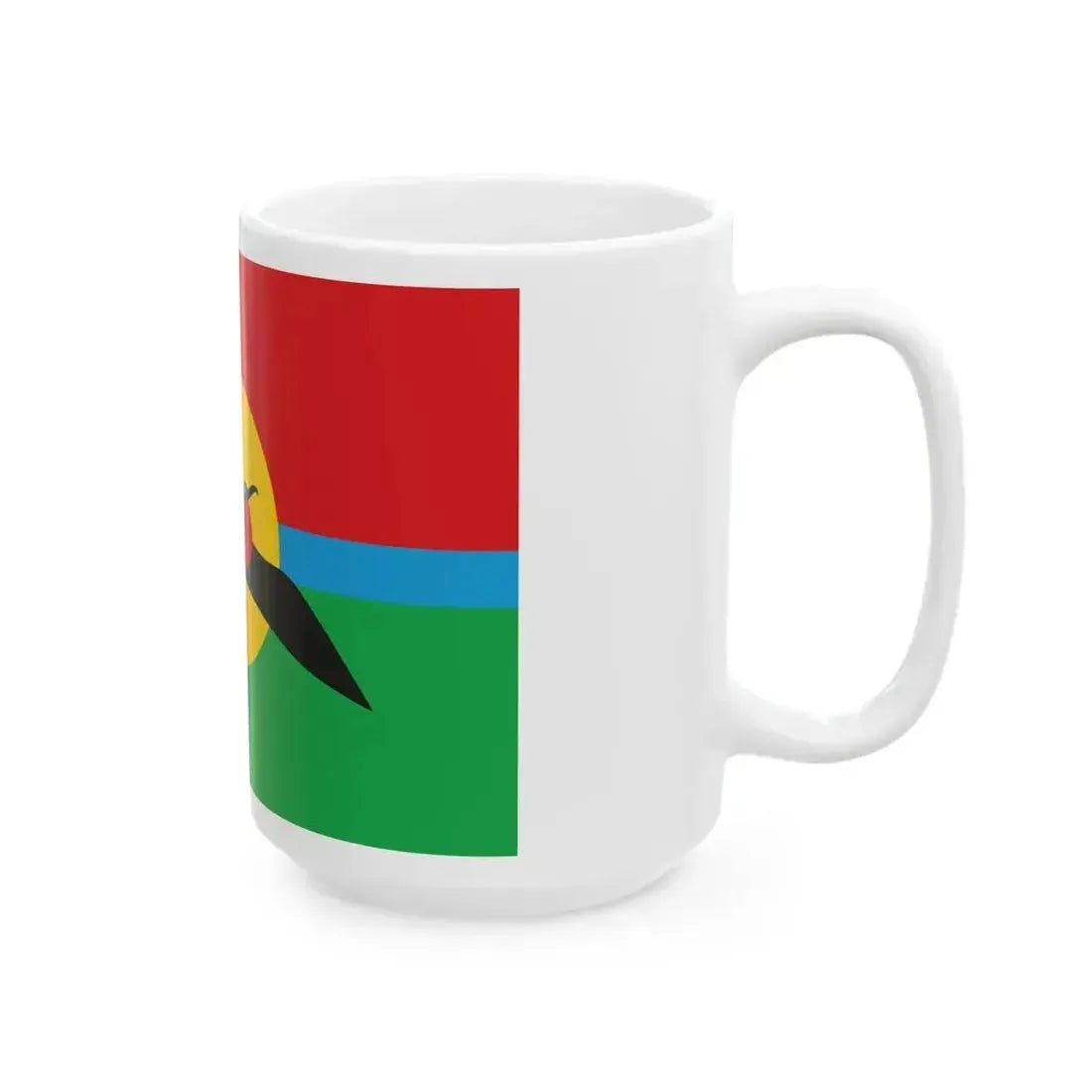 Flag of Barbuda (Antigua and Barbuda) White Coffee Mug - Go Mug Yourself