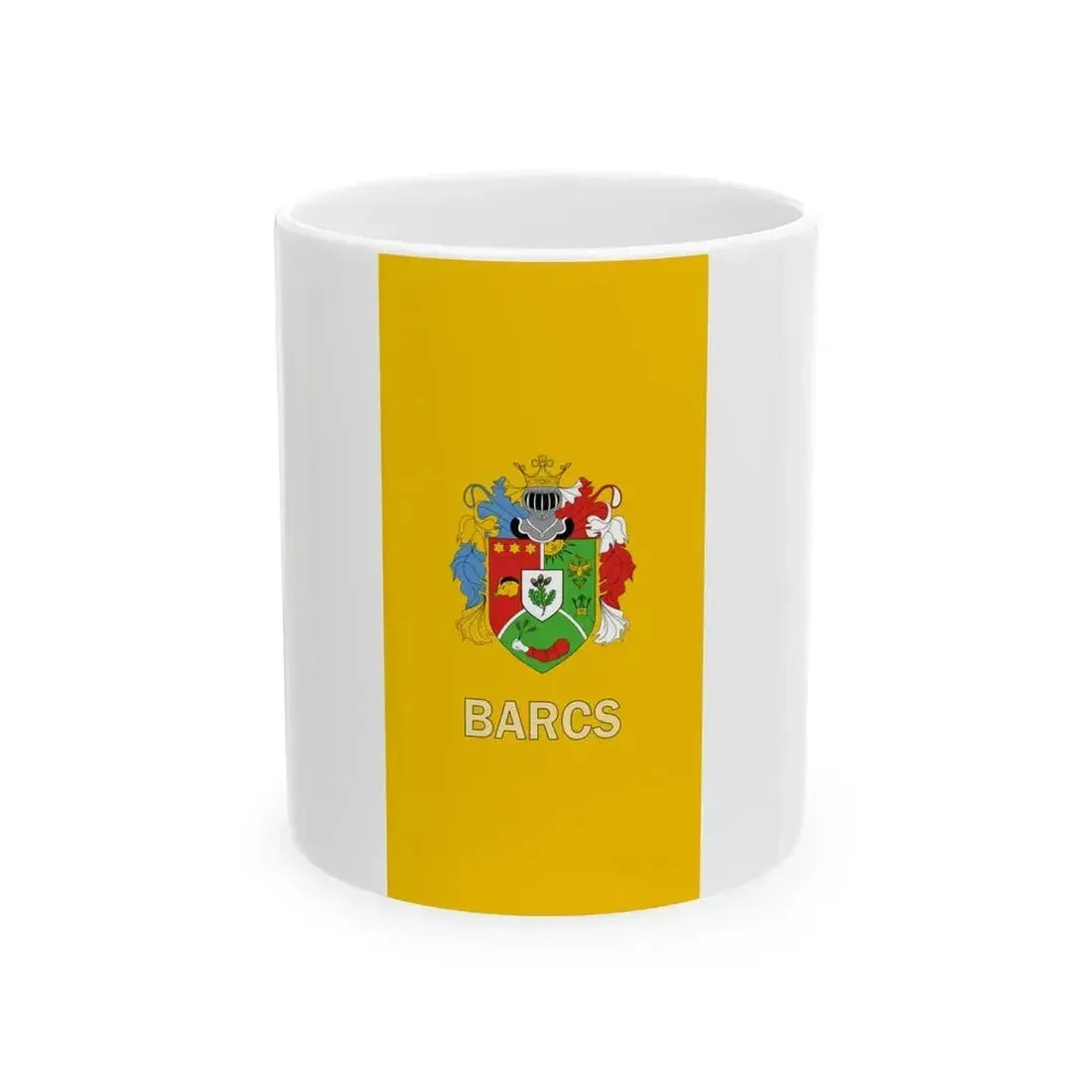 Flag of Barcs (Hungary) White Coffee Mug 11oz - Go Mug Yourself