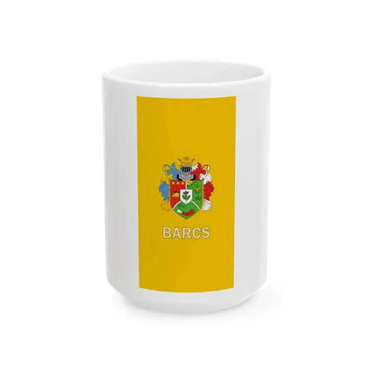 Flag of Barcs (Hungary) White Coffee Mug 15oz - Go Mug Yourself