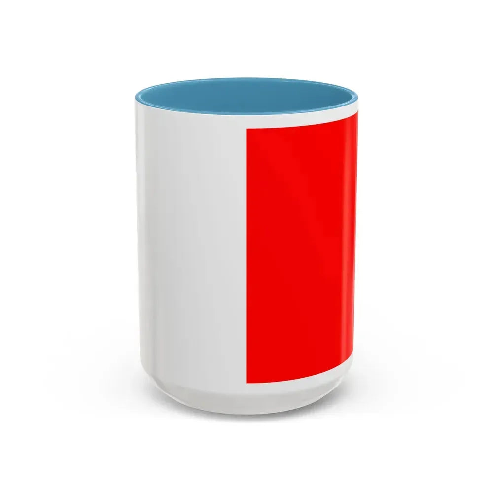 Flag of Bari Italy - Accent Coffee Mug 15oz Light Blue - Go Mug Yourself