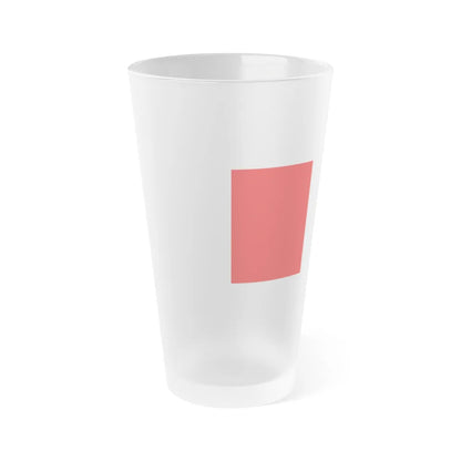 Flag of Bari Italy - Frosted Pint Glass 16oz-16oz-Frosted-Go Mug Yourself