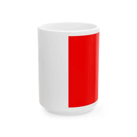 Flag of Bari Italy - White Coffee Mug 15oz - Go Mug Yourself