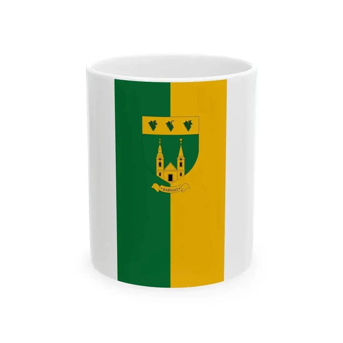 Flag of Barnag (Hungary) White Coffee Mug 11oz - Go Mug Yourself
