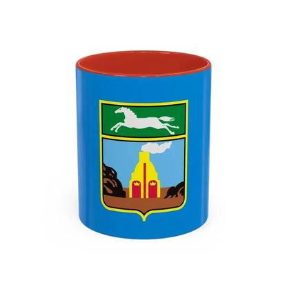 Flag of Barnaul Russia - Accent Coffee Mug 11oz Red - Go Mug Yourself