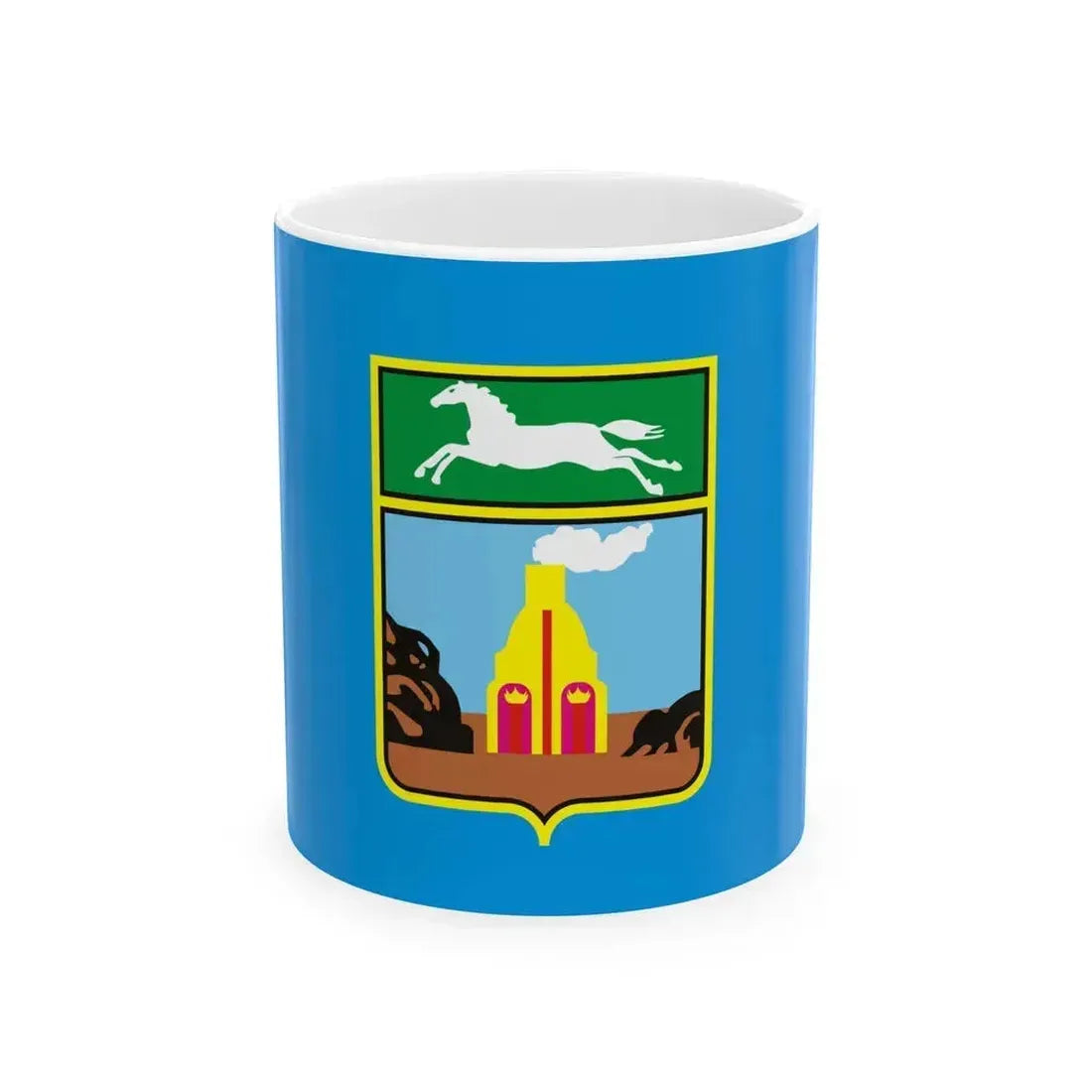 Flag of Barnaul Russia - White Coffee Mug 11oz - Go Mug Yourself