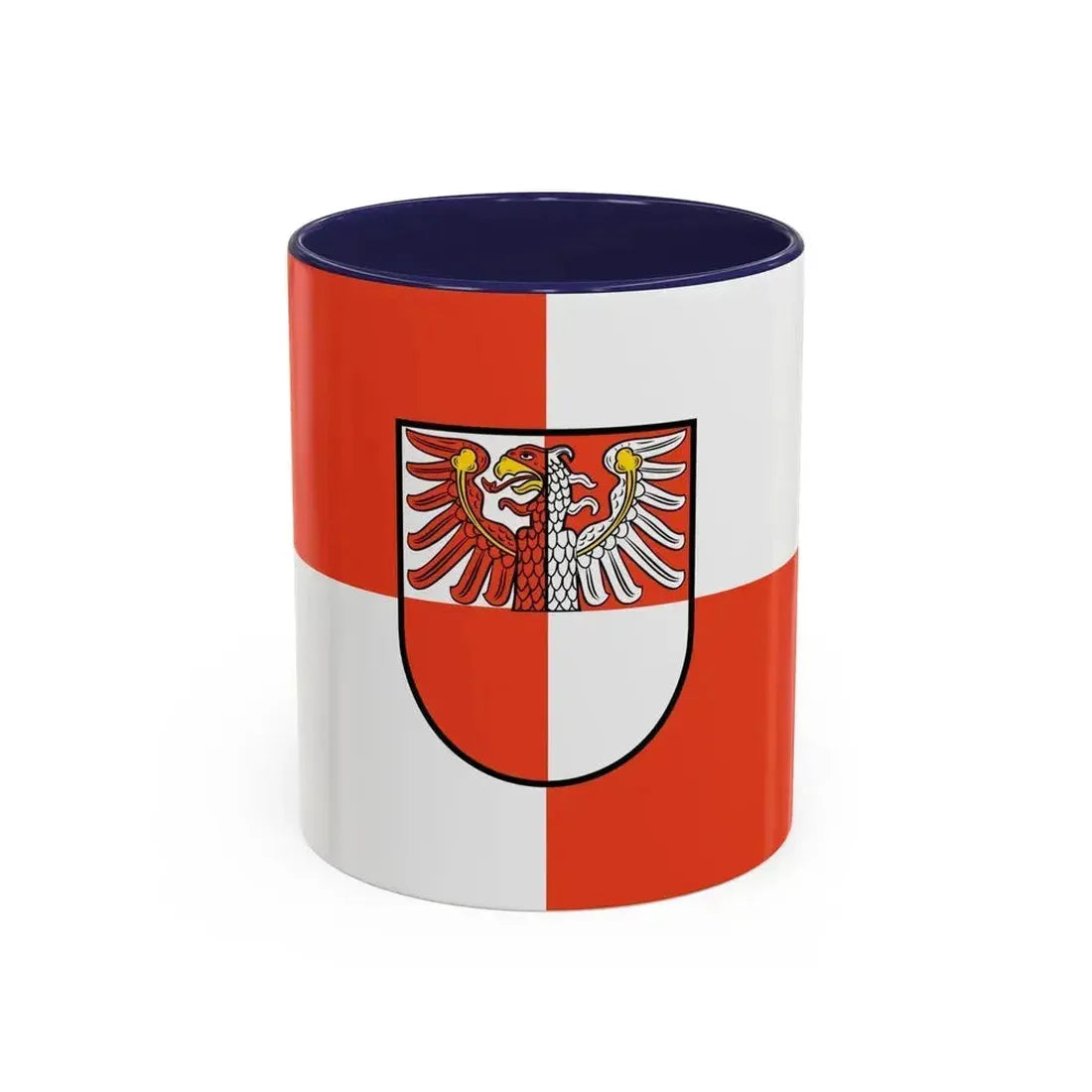 Flag of Barnim Germany - Accent Coffee Mug 11oz Navy - Go Mug Yourself