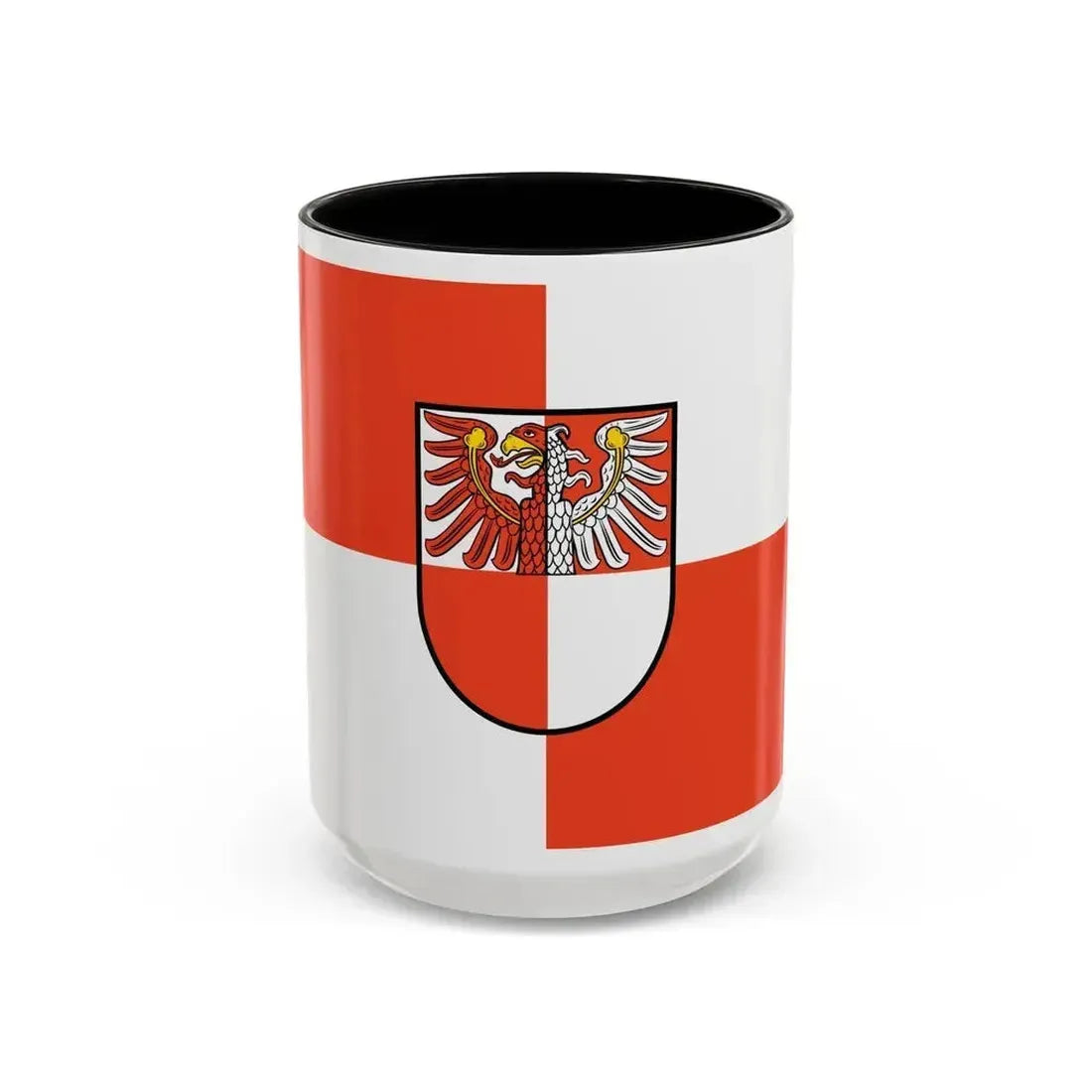 Flag of Barnim Germany - Accent Coffee Mug 15oz Black - Go Mug Yourself