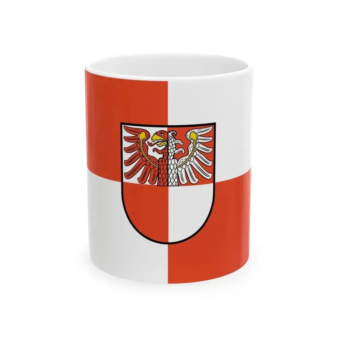 Flag of Barnim Germany - White Coffee Mug 11oz - Go Mug Yourself