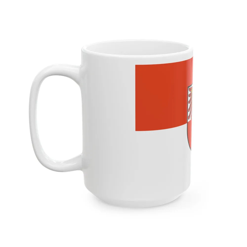 Flag of Barnim Germany - White Coffee Mug-Go Mug Yourself