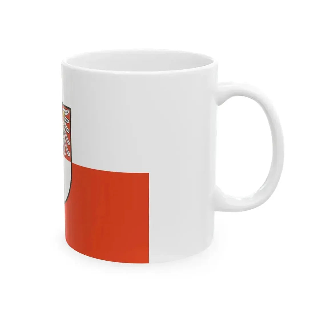 Flag of Barnim Germany - White Coffee Mug - Go Mug Yourself