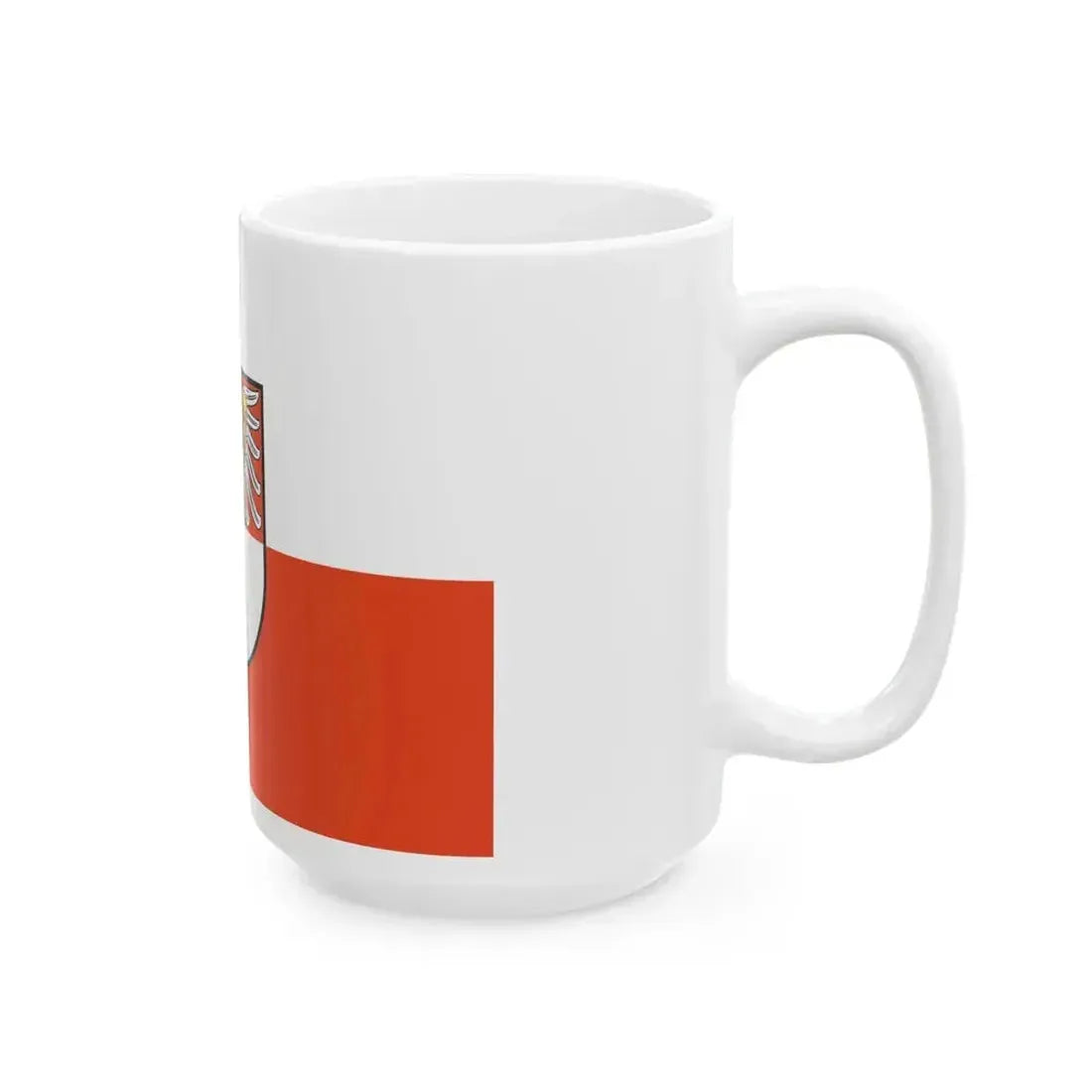 Flag of Barnim Germany - White Coffee Mug - Go Mug Yourself