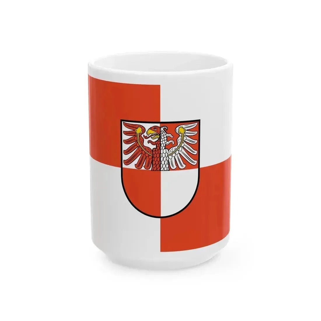 Flag of Barnim Germany - White Coffee Mug - Go Mug Yourself