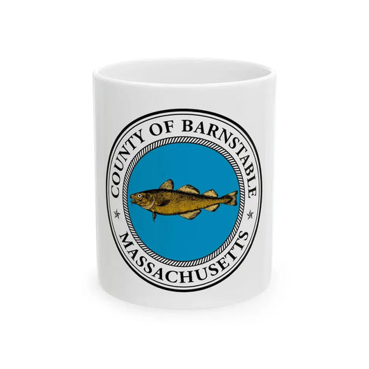 Flag of Barnstable County Massachusetts (United States) White Coffee Mug 11oz - Go Mug Yourself
