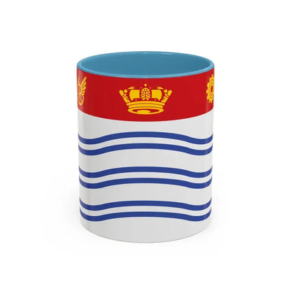 Flag of Barrie Canada - Accent Coffee Mug 11oz Light Blue - Go Mug Yourself