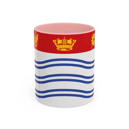 Flag of Barrie Canada - Accent Coffee Mug 11oz Pink - Go Mug Yourself