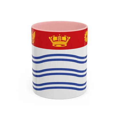 Flag of Barrie Canada - Accent Coffee Mug 11oz Pink - Go Mug Yourself