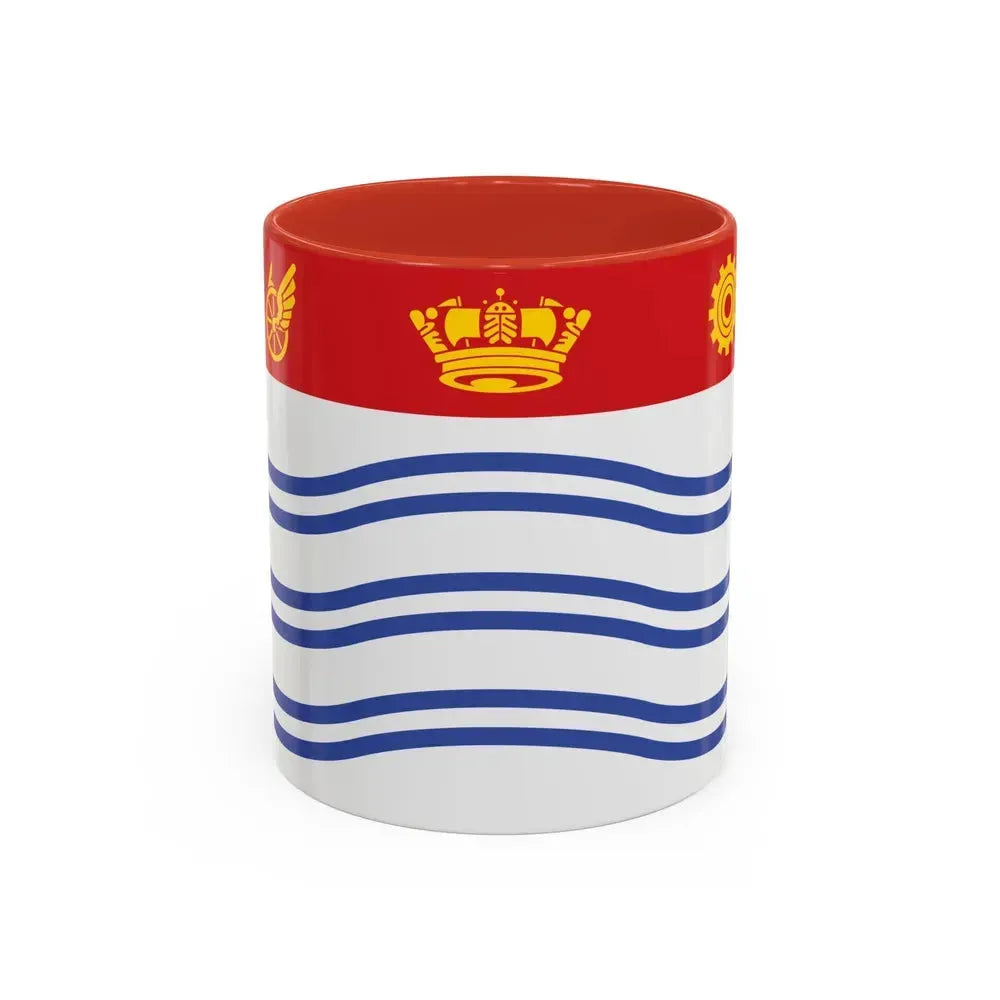 Flag of Barrie Canada - Accent Coffee Mug 11oz Red - Go Mug Yourself