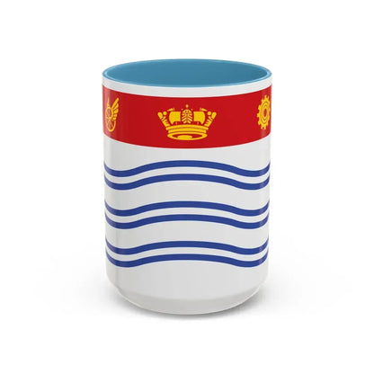 Flag of Barrie Canada - Accent Coffee Mug 15oz Light Blue - Go Mug Yourself
