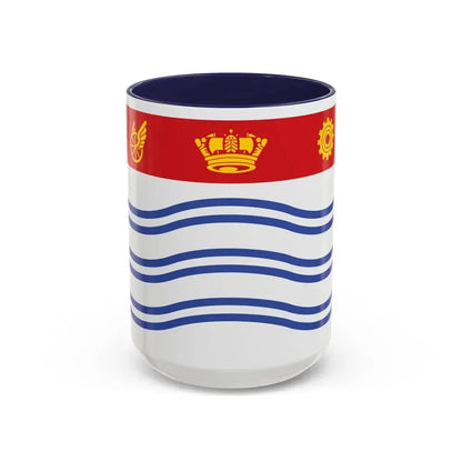 Flag of Barrie Canada - Accent Coffee Mug 15oz Navy - Go Mug Yourself