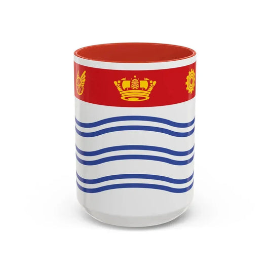 Flag of Barrie Canada - Accent Coffee Mug 15oz Red - Go Mug Yourself