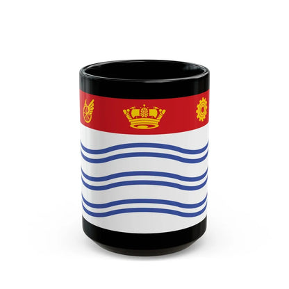 Flag of Barrie Canada - Black Coffee Mug-15oz-Go Mug Yourself