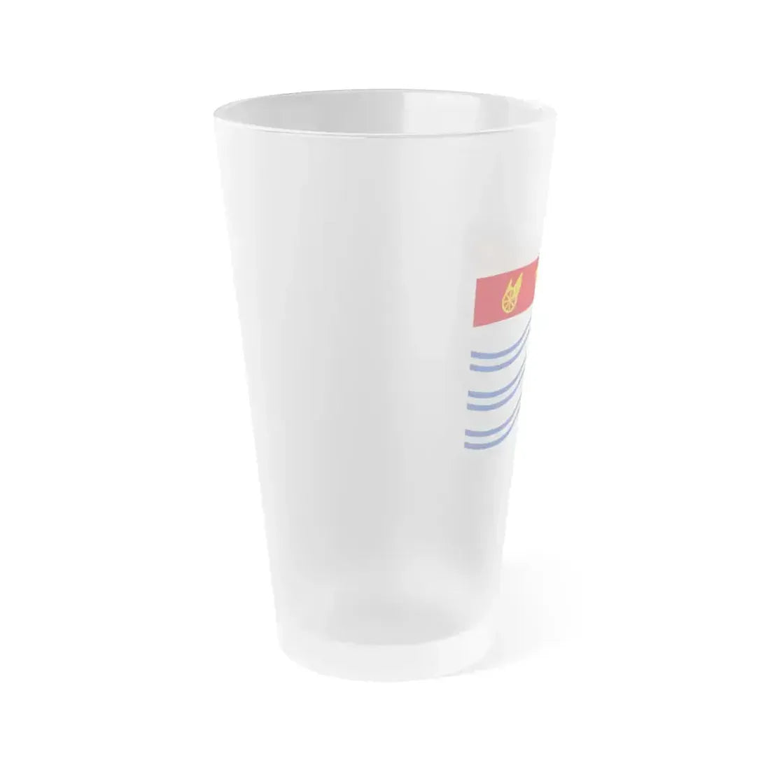 Flag of Barrie Canada - Frosted Pint Glass 16oz - Go Mug Yourself