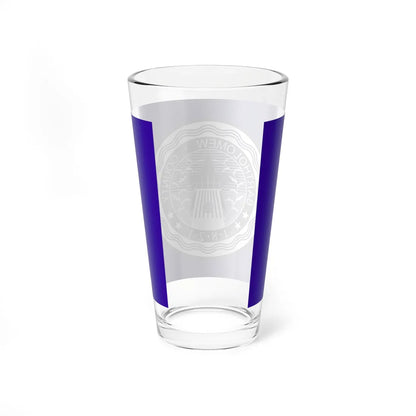 Flag of Bartholomew County Indiana (India) Pint Glass 16oz - Go Mug Yourself