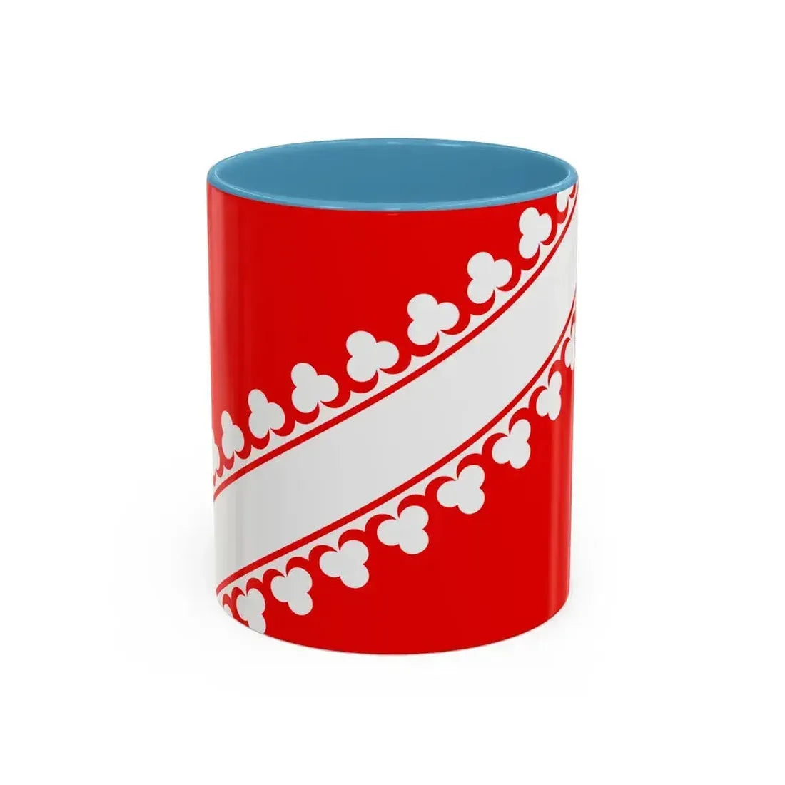 Flag of Bas Rhin France 2 - Accent Coffee Mug 11oz Light Blue - Go Mug Yourself
