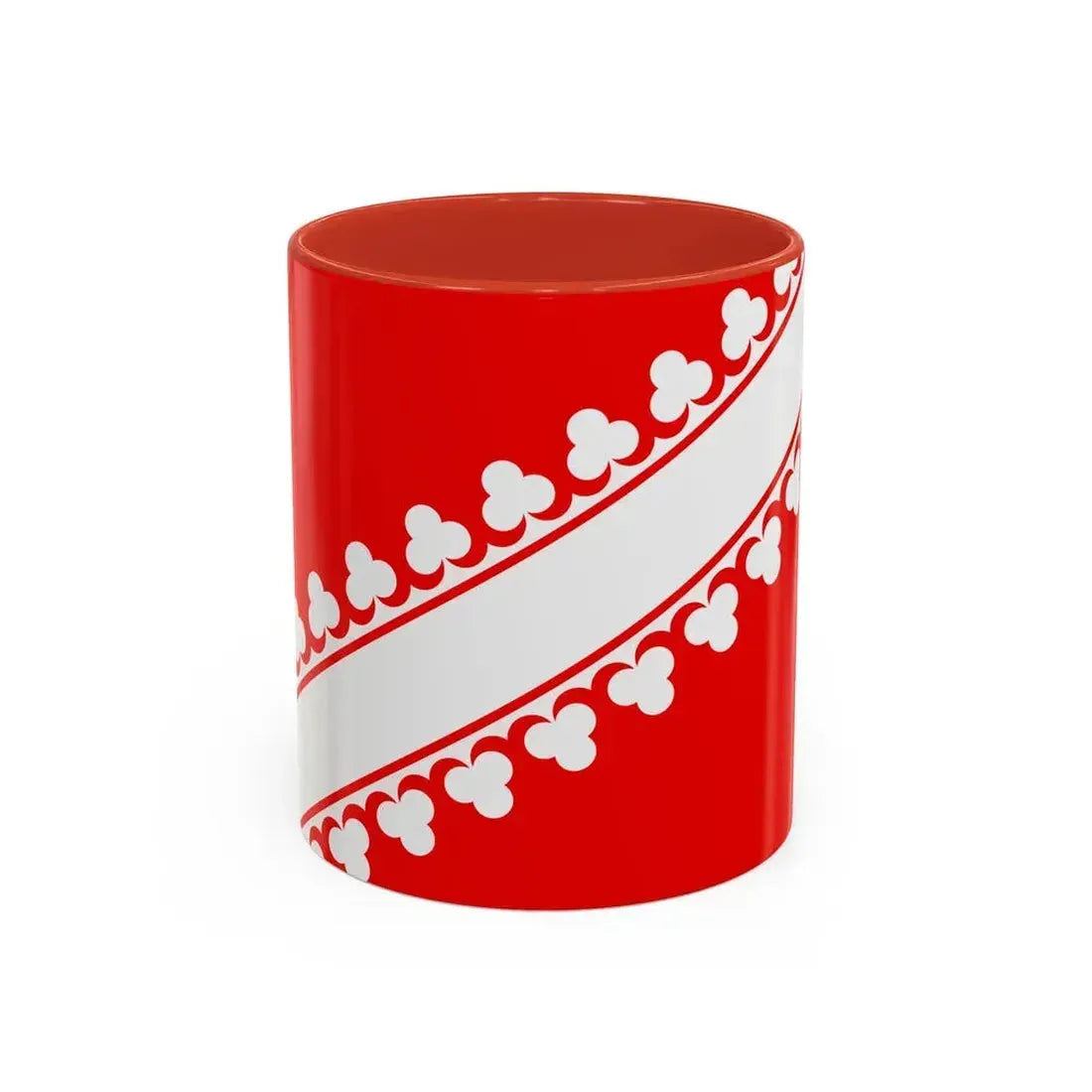 Flag of Bas Rhin France 2 - Accent Coffee Mug 11oz Red - Go Mug Yourself