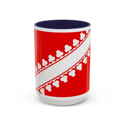 Flag of Bas Rhin France 2 - Accent Coffee Mug 15oz Navy - Go Mug Yourself