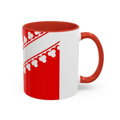 Flag of Bas Rhin France 2 - Accent Coffee Mug - Go Mug Yourself