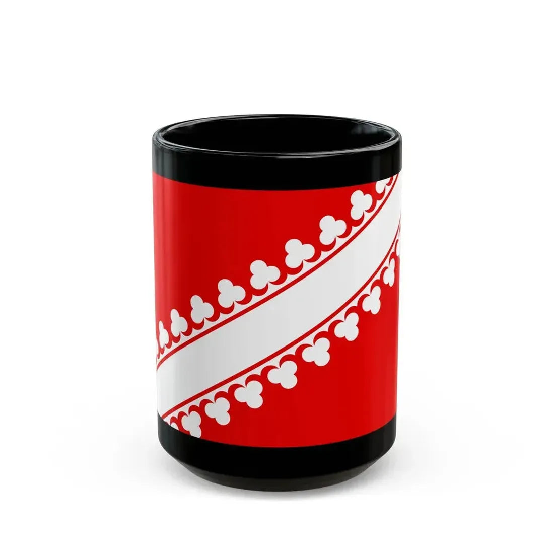 Flag of Bas Rhin France 2 - Black Coffee Mug 15oz - Go Mug Yourself