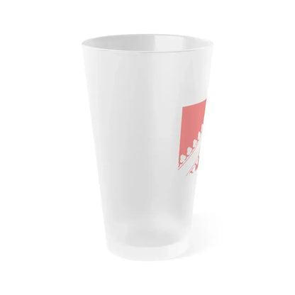 Flag of Bas Rhin France 2 - Frosted Pint Glass 16oz - Go Mug Yourself