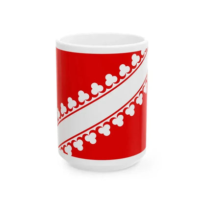 Flag of Bas Rhin France 2 - White Coffee Mug 15oz - Go Mug Yourself