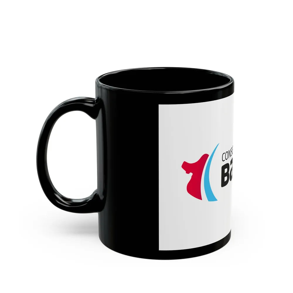 Flag of Bas Rhin France - Black Coffee Mug-Go Mug Yourself