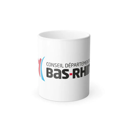 Flag of Bas Rhin France - Color Changing Mug 11oz-11oz-Go Mug Yourself