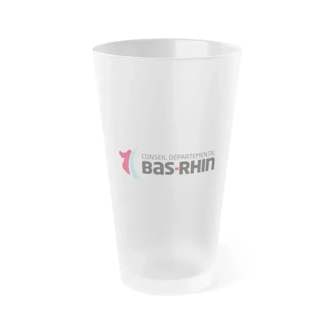 Flag of Bas Rhin France - Frosted Pint Glass 16oz 16oz Frosted - Go Mug Yourself