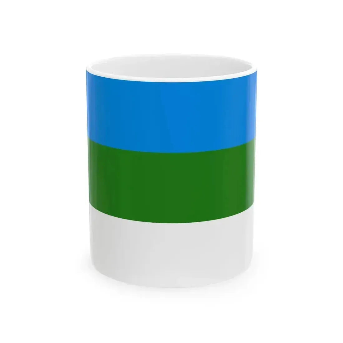Flag of Bashkortostan 1918 (Russia) White Coffee Mug 11oz - Go Mug Yourself