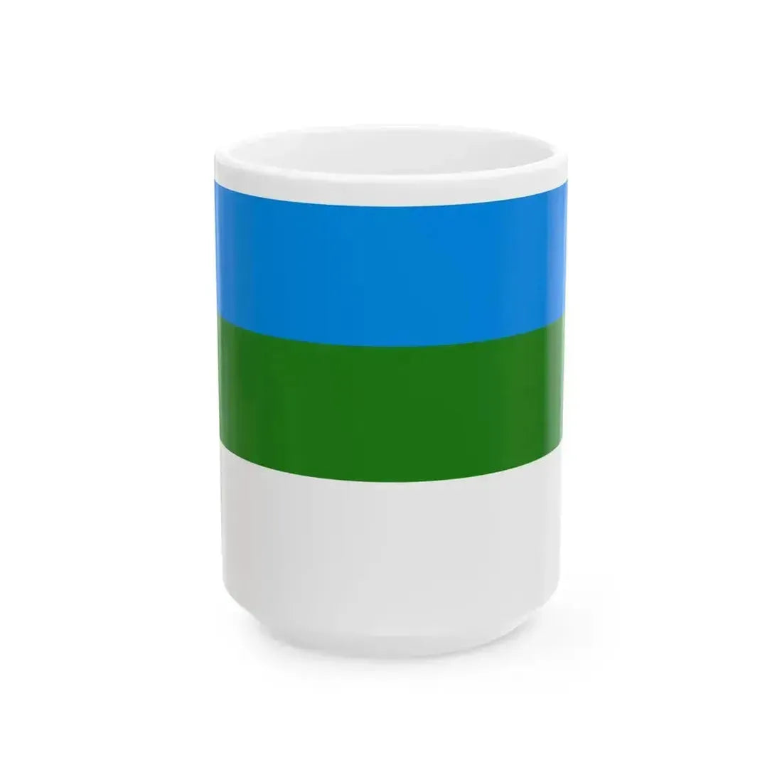 Flag of Bashkortostan 1918 (Russia) White Coffee Mug 15oz - Go Mug Yourself