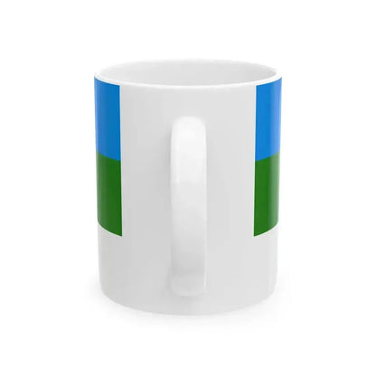 Flag of Bashkortostan 1918 (Russia) White Coffee Mug - Go Mug Yourself