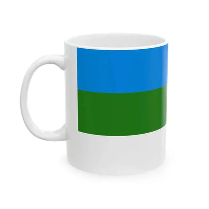 Flag of Bashkortostan 1918 (Russia) White Coffee Mug - Go Mug Yourself
