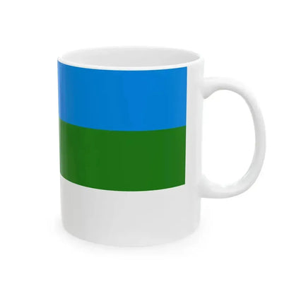Flag of Bashkortostan 1918 (Russia) White Coffee Mug - Go Mug Yourself