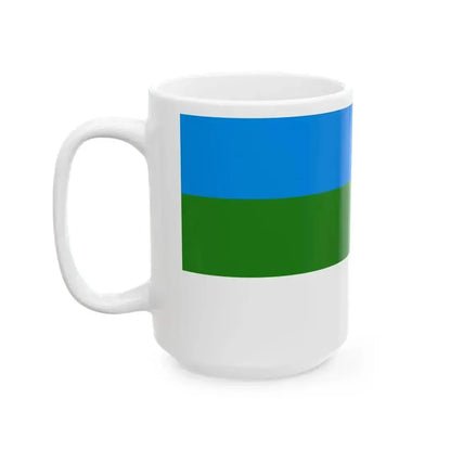 Flag of Bashkortostan 1918 (Russia) White Coffee Mug - Go Mug Yourself
