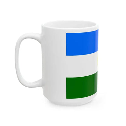 Flag of Bashkortostan (Russia) White Coffee Mug - Go Mug Yourself