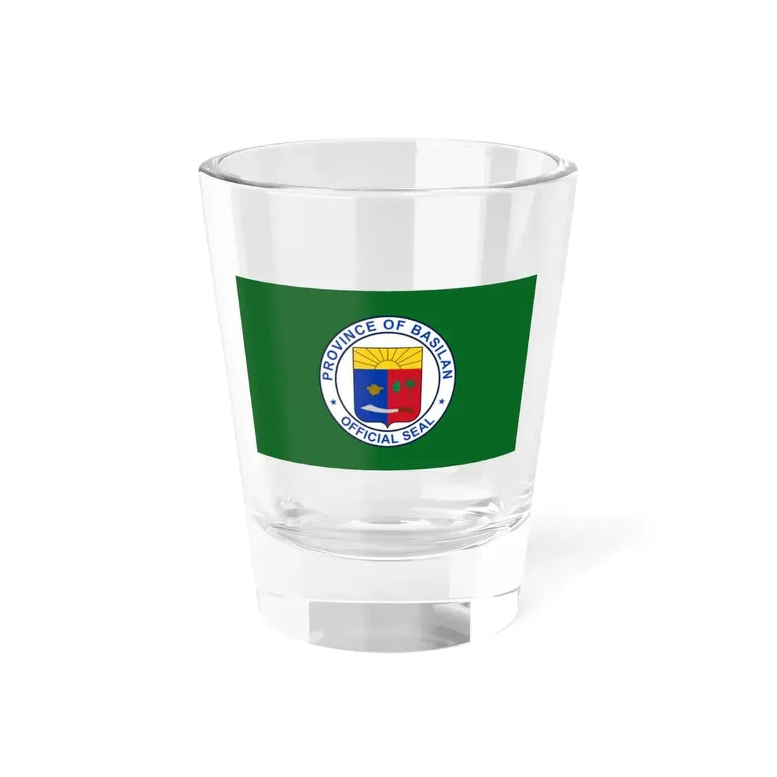 Flag of Basilan (Philippines) Shot Glass 1.5oz 1.5oz - Go Mug Yourself