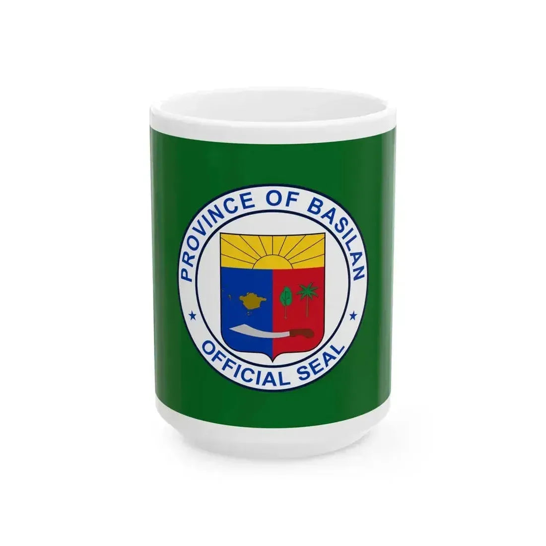 Flag of Basilan (Philippines) White Coffee Mug 15oz - Go Mug Yourself