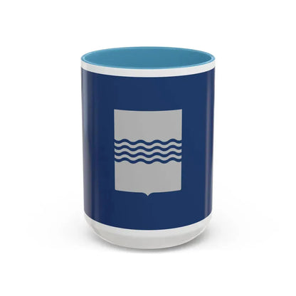 Flag of Basilicata Italy - Accent Coffee Mug 15oz Light Blue - Go Mug Yourself