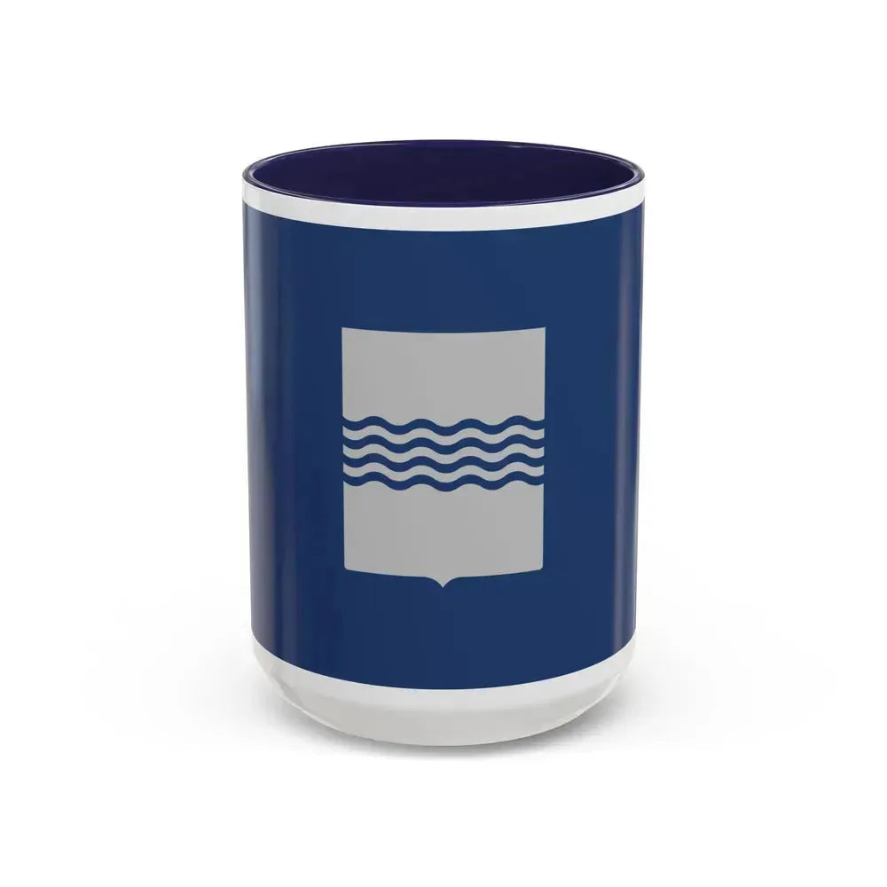 Flag of Basilicata Italy - Accent Coffee Mug 15oz Navy - Go Mug Yourself