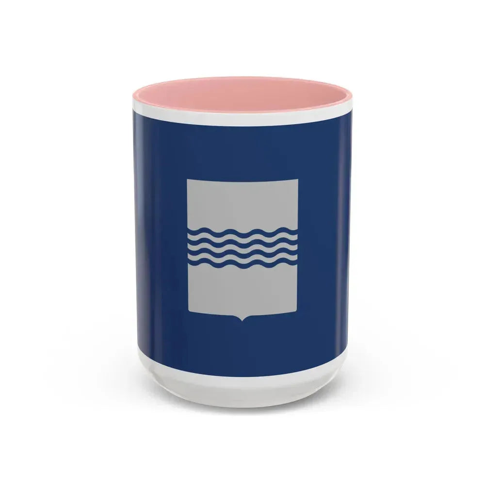 Flag of Basilicata Italy - Accent Coffee Mug 15oz Pink - Go Mug Yourself