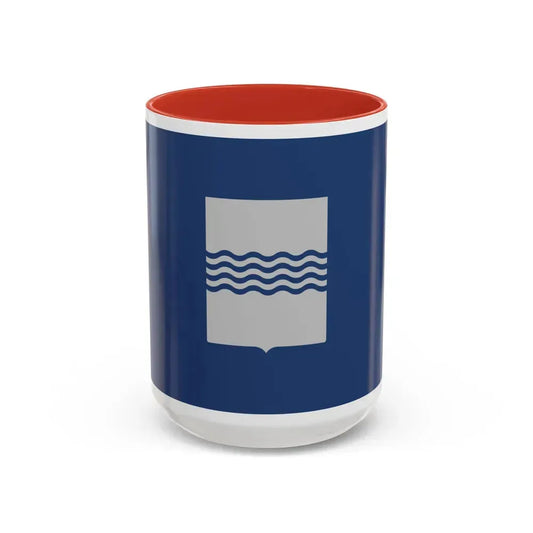 Flag of Basilicata Italy - Accent Coffee Mug 15oz Red - Go Mug Yourself